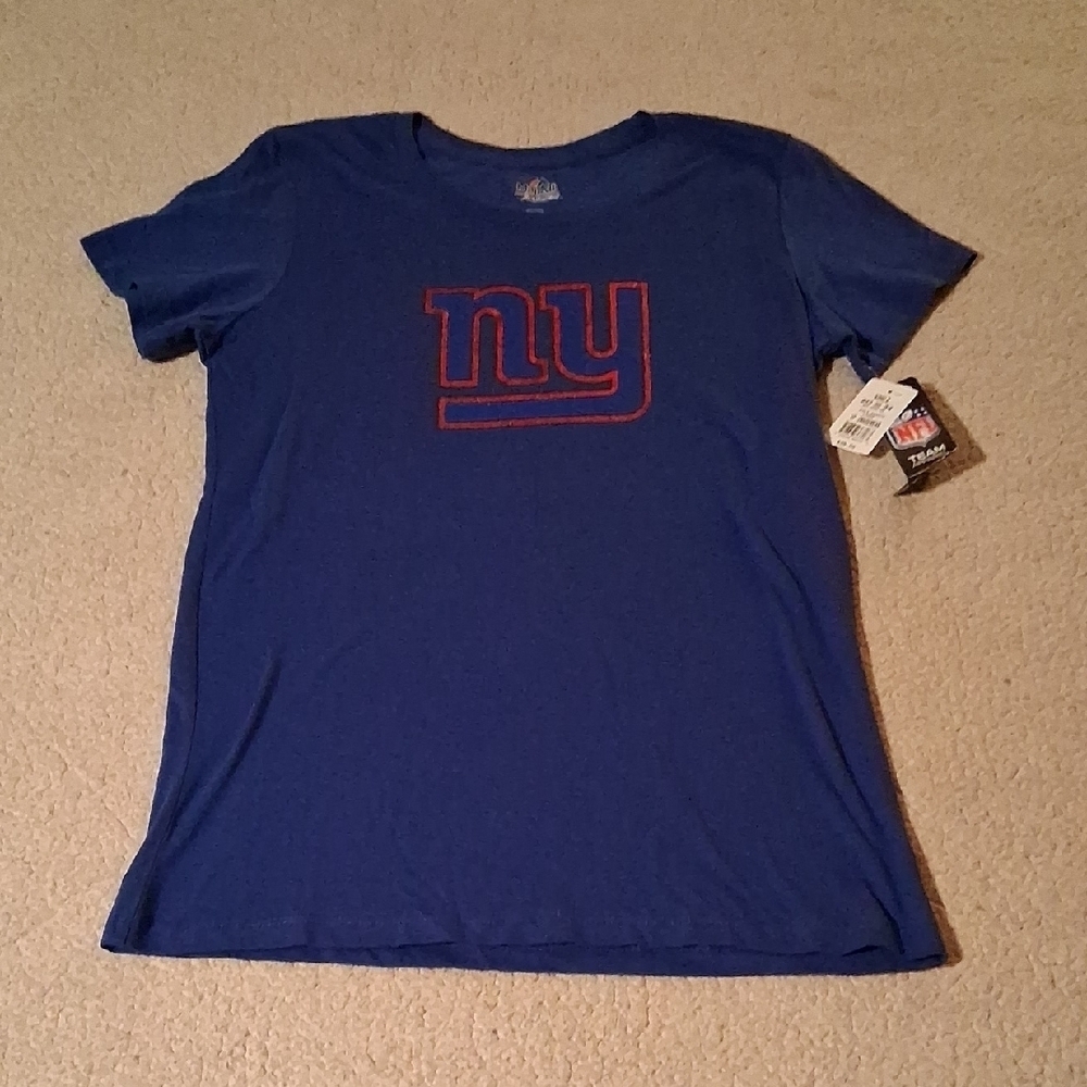 New York Giants Majestic Blue Fan Fashion Tee